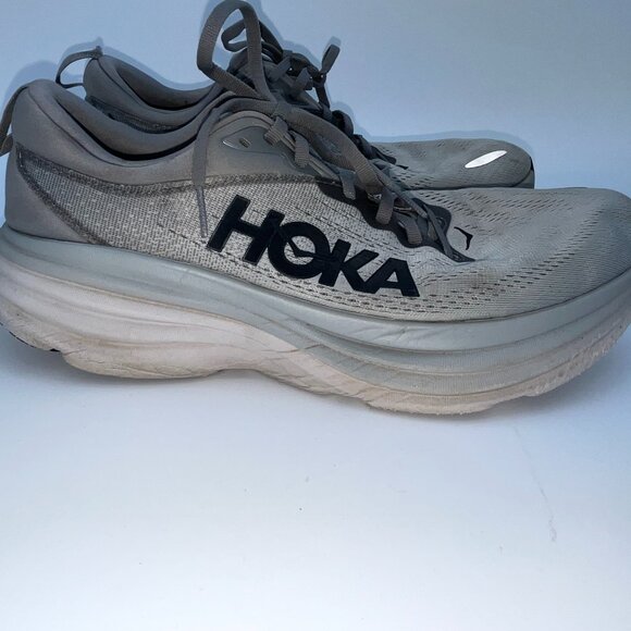 Hoka One One Mens Bondi 8 Running Shoe size 11.5 2E WIDE preowned good condition - Picture 2 of 10